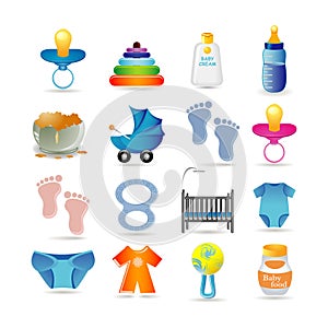 Baby icon set