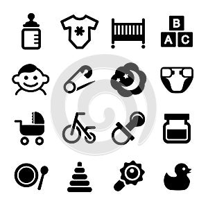 Baby icon set