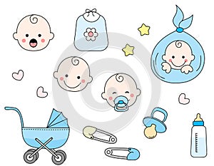 Baby icon set photo