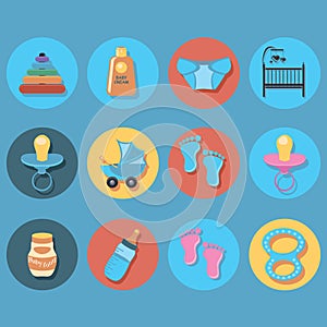 Baby icon set