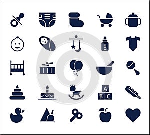 Baby icon set , glyph icon , cool icon , cute icon , toy icon design , free icon , icon pack ,
