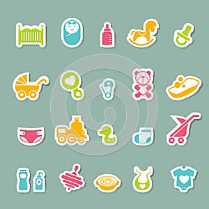 Baby icons set