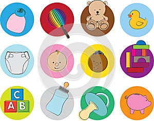 Baby illustration set