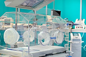 Baby Incubator with phototherapy in the hospital