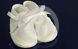 Baby infants booties shoes photo