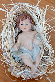Baby Jesus Christmas rustic
