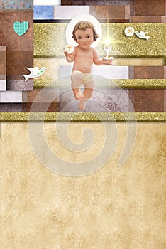 Baby Jesus, First Holy Communion background