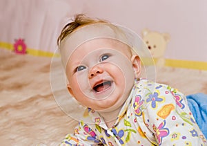 Baby laughter photo