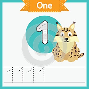 Baby learning cards, numbers with animals_1