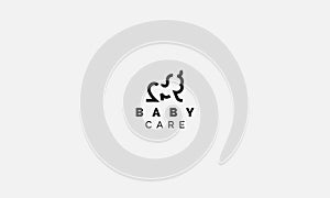 Baby Logo Icon Baby Care Design Concept Template Mother Care Logo