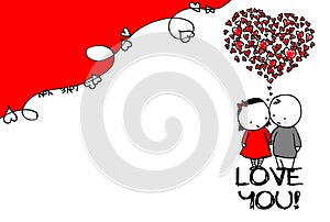 Baby love illustration