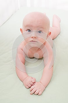 Baby Lying in the Crib