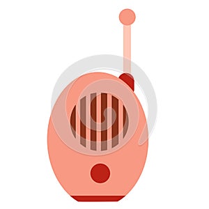 Baby monitor, flat, isolated object on a white background, vector illustration,