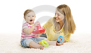 Baby and Mother Play Toy Rings, Infant Kid Playing Block Toys