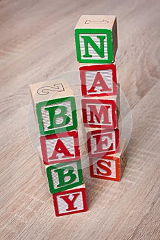 Baby Names blocks