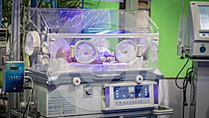 Baby Newborn In Hospital Incubator