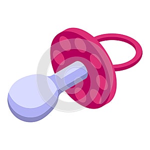 Baby nip icon isometric vector. Health care