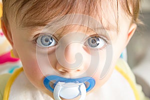 Baby with pacifier