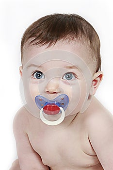 Baby with pacifier