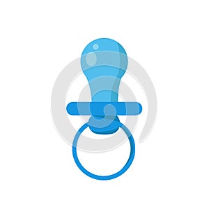 Baby pacifier icon vector