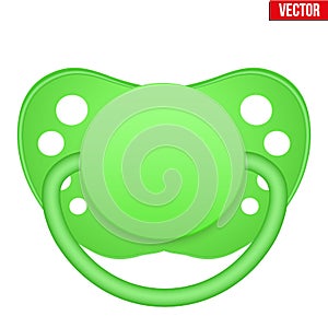 Baby pacifier vector