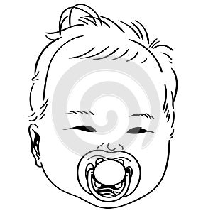 Baby pacifier vector illustration by crafteroks