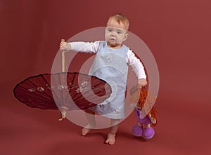 Baby with parasol