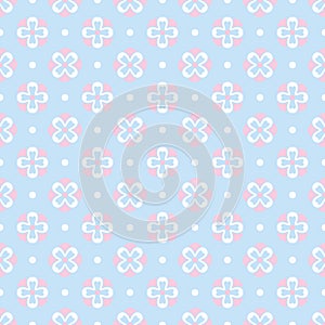 Baby pastel different vector seamless pattern