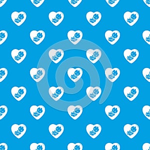 Baby pattern vector seamless blue