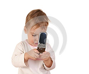 Baby with phone