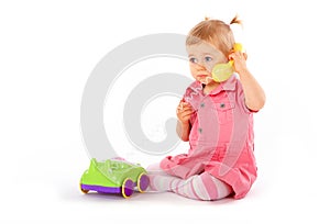 Baby with phone