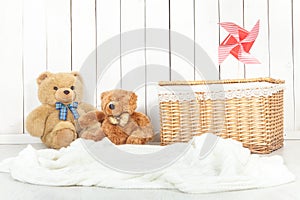 Baby photography studio background setup photo