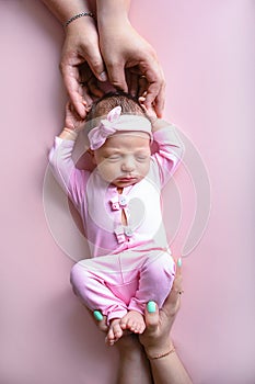 Baby photoshoot, little girl photo, newborn baby, cute baby