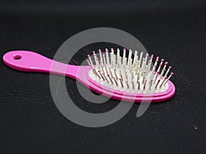 baby pink hair brush