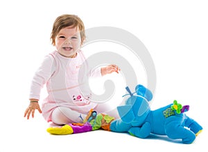 Baby playing cutout img