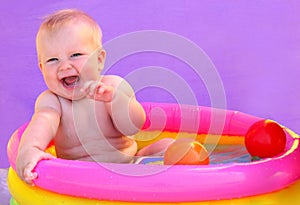 Baby in the pool