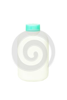 Baby powder bottle isolated on white background