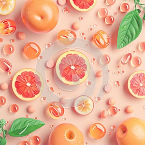 baby products candy vitamin Peach Fuzz background