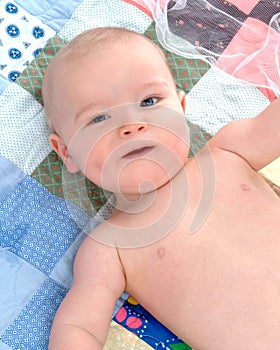 Baby on Quilt