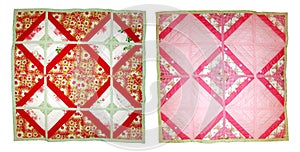 Baby quilt. Handmade patchwork.