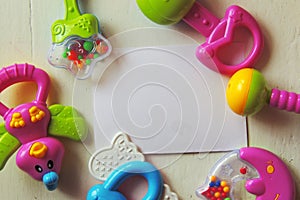 Baby rattle. Toys