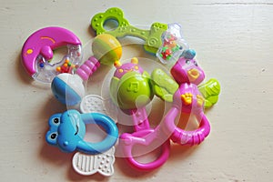 Baby rattle. Toys