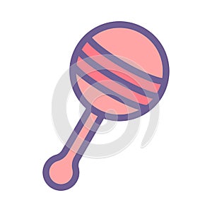 Baby Rattle Vector Icon