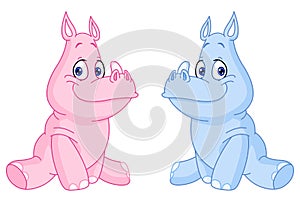 Baby rhinos