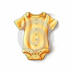 Baby romper drawing in various fashions using watercolor medium.