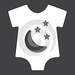 Baby romper solid icon, baby clothes and kid photo