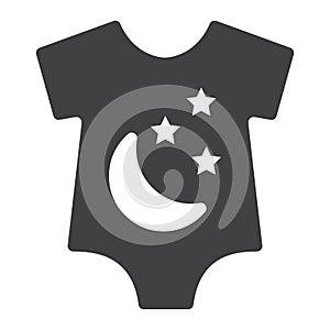 Baby romper solid icon, baby clothes and kid photo