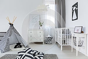 Baby room in nordic style