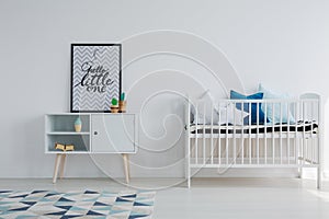 Baby room in scandi apartment