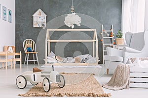 Baby room in scandinavian style photo